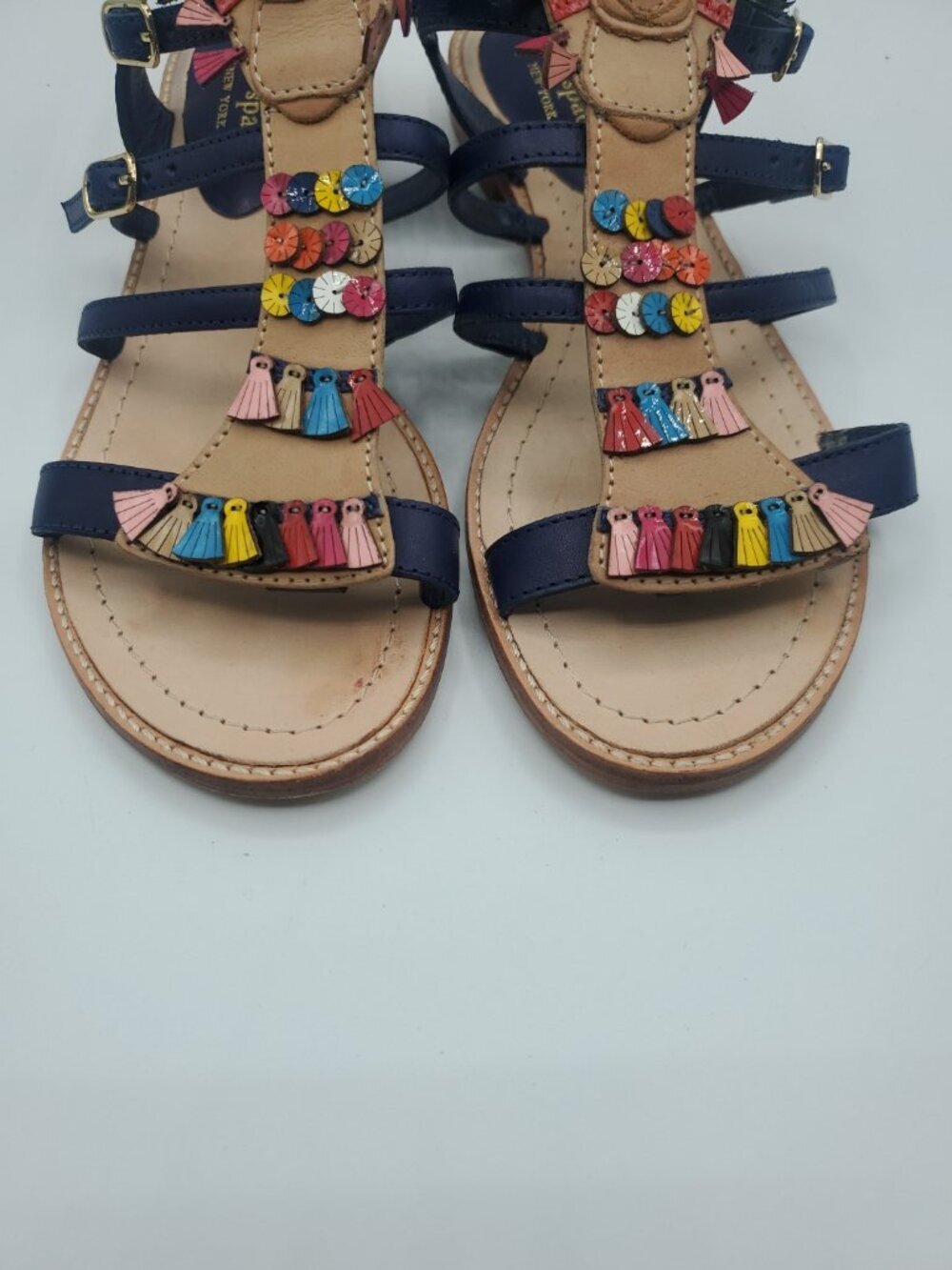 KATE SPADE SAHARA Spice Things Up Gladiator Leather Sandals Size 7M - Picture 12 of 12